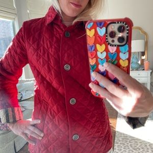 Burberry Brit Crimson Quilted Jacket